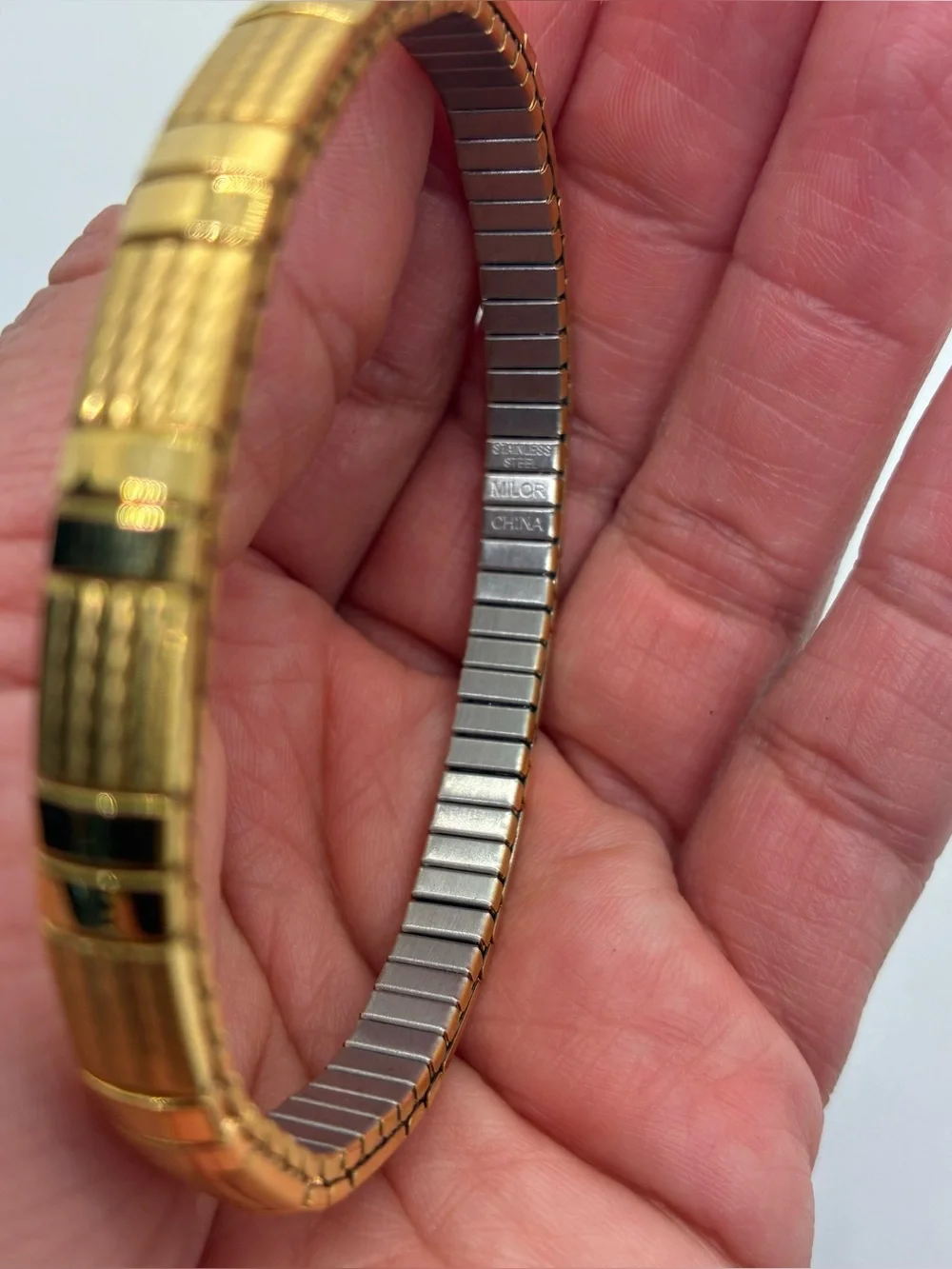 Milor Stainless Steel Bracelet in Gold tone